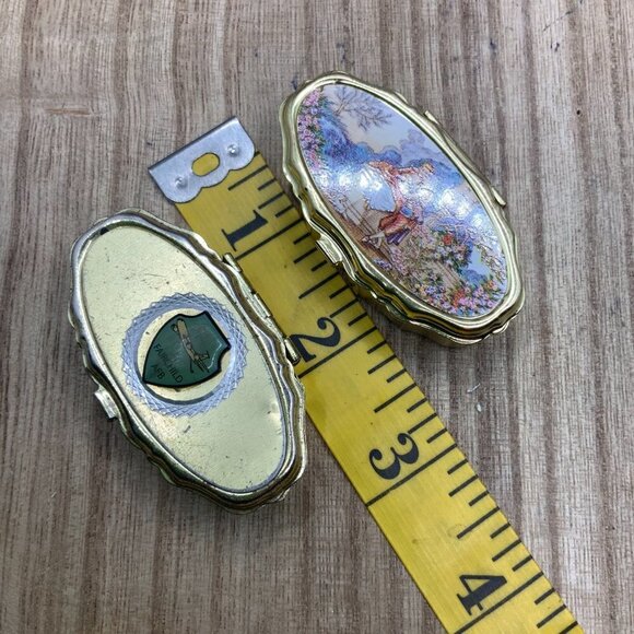 Vintage Metal Bundle Pill Compact Box - Picture 4 of 5